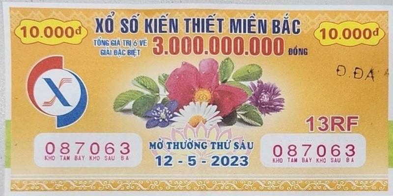 Anh em so sánh kết quả với con số trên vé cược